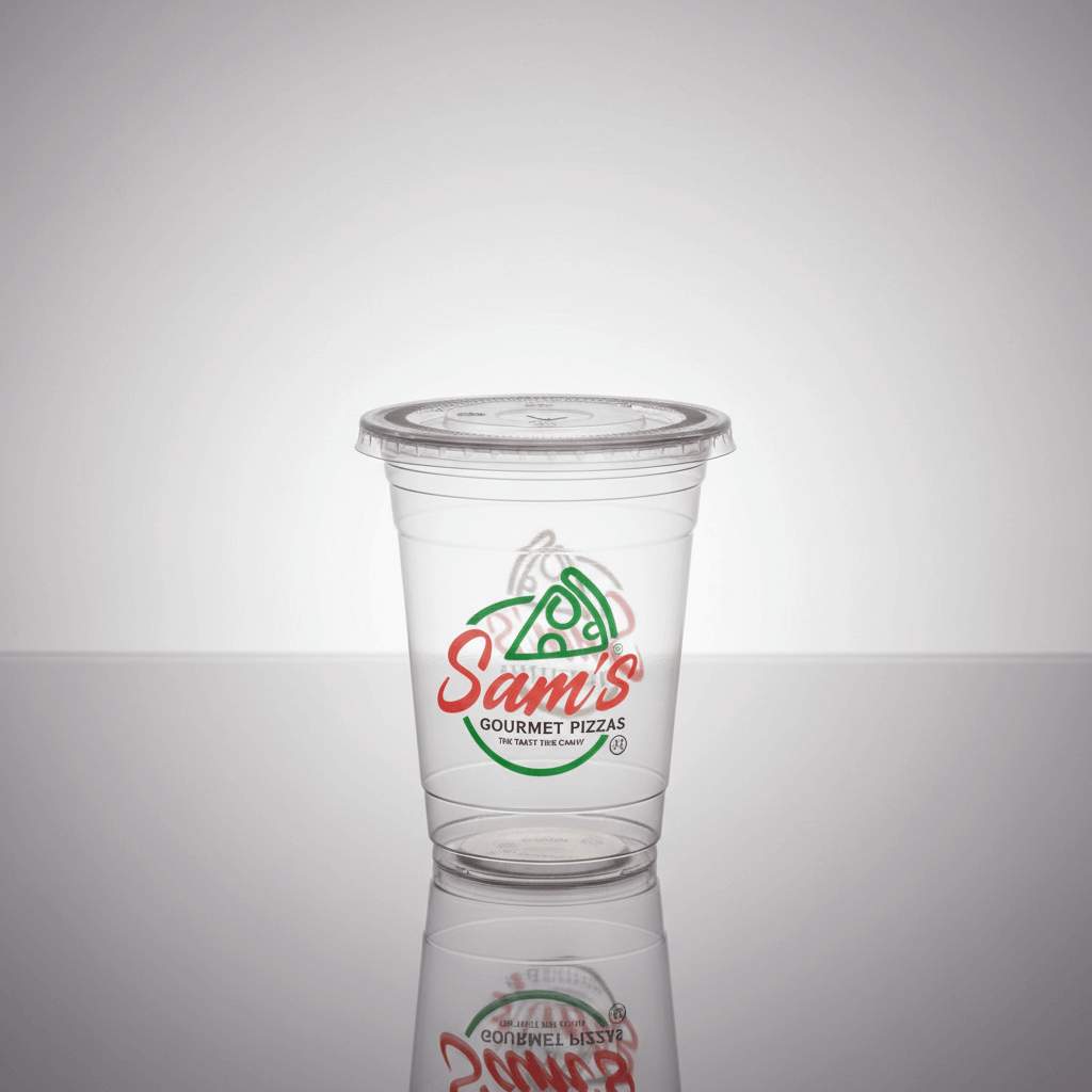 Recyclable Clear PET Cups(Fully Customised – Multi Colour Print)