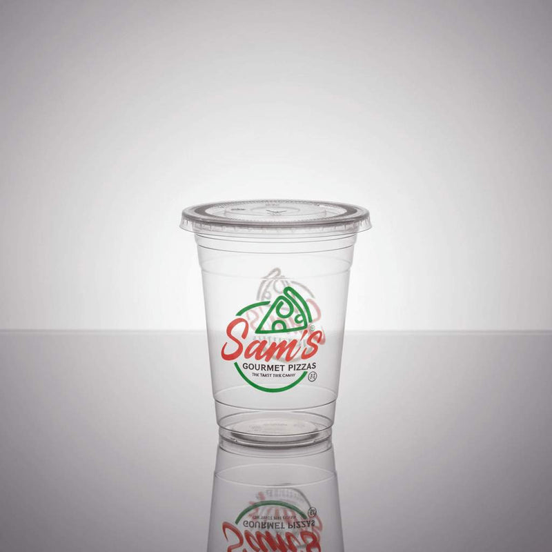 Recyclable Clear PET Cups(Fully Customised – Multi Colour Print)