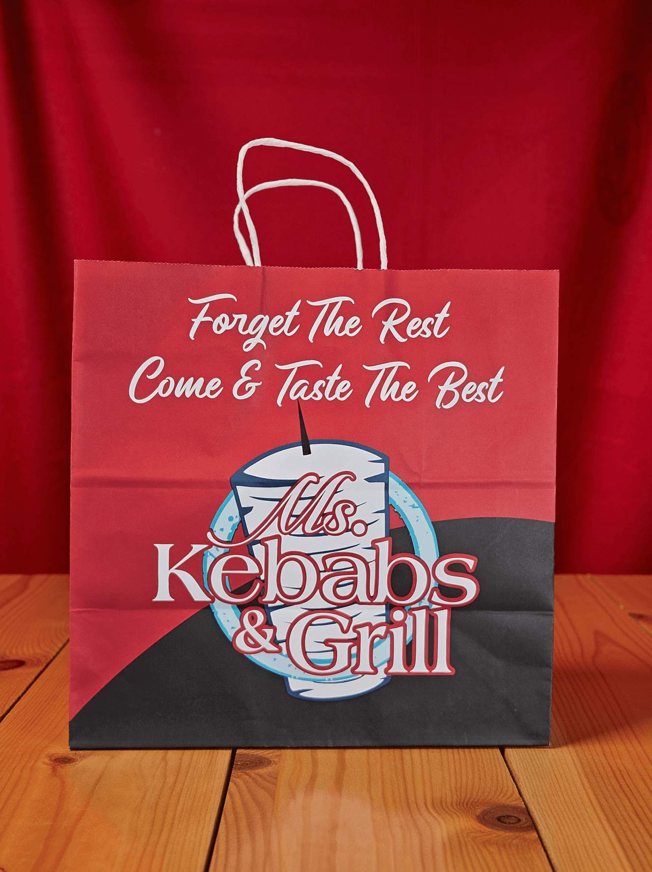 Custom Paper Takeaway Bags (Fully Customised – Multi Colour Print)