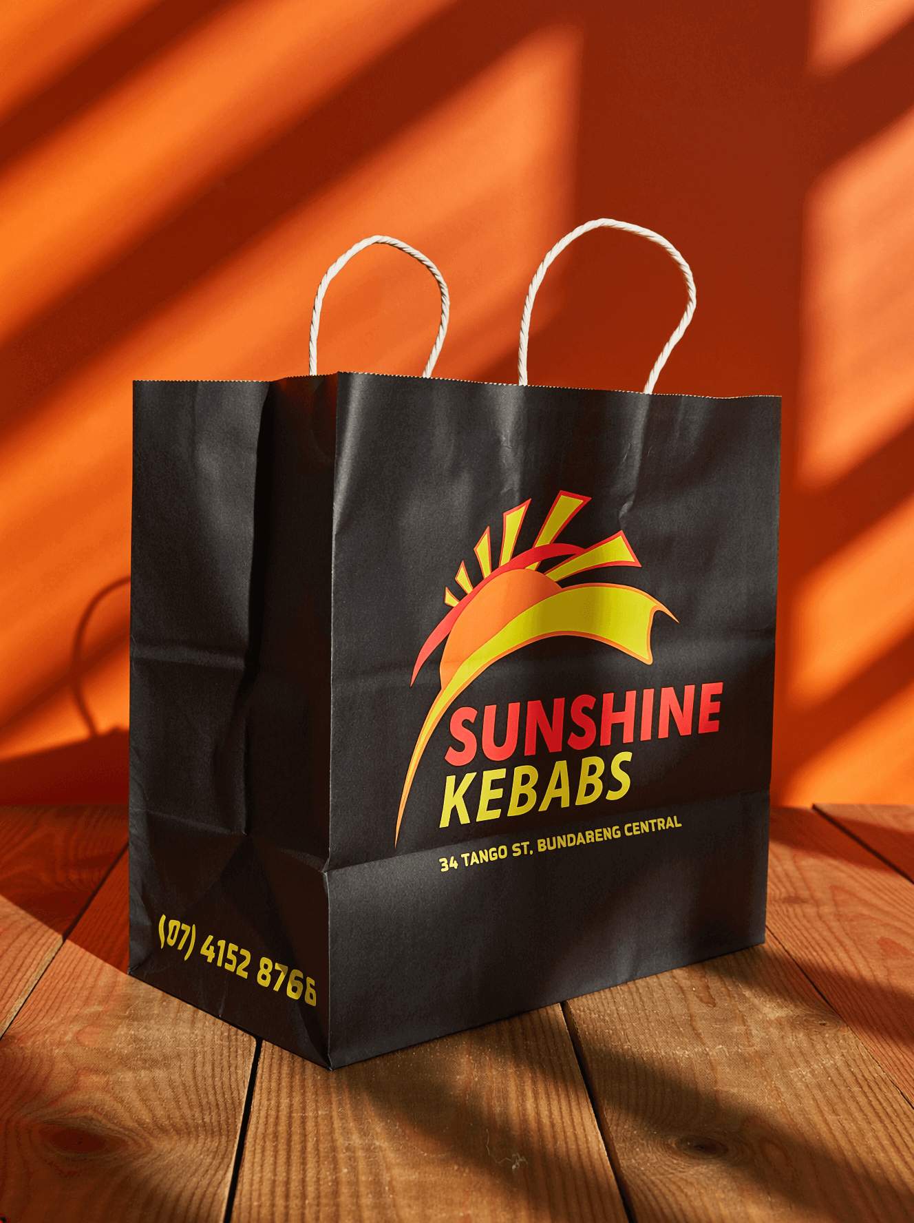 Custom Paper Takeaway Bags (Fully Customised – Multi Colour Print)